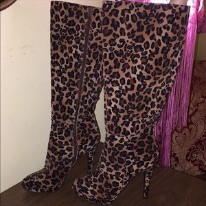 High Stepping Leopard Print Boots